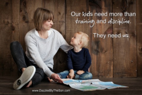 Our kids need more than training and discipline. They need us.
